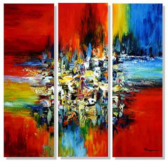 Dafen Oil Painting on canvas abstract -set410